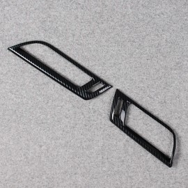 RQING for Toyota Sienna 2021 2022 2023 2024 2025 Interior Front Side Air Condition Vent Outlet Cover Trims Carbon Fiber Pattern