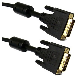 CableWholesale 33 Feet DVI-D Dual Link Cable with Ferrite, Black, DVI-D Male to DVI-D Male, 10 Meter, 28 AWG, Male to Male Cable, 2560 x 1600, DVI-D Cable, Computer Monitor Cable, DVI to DVI Cable