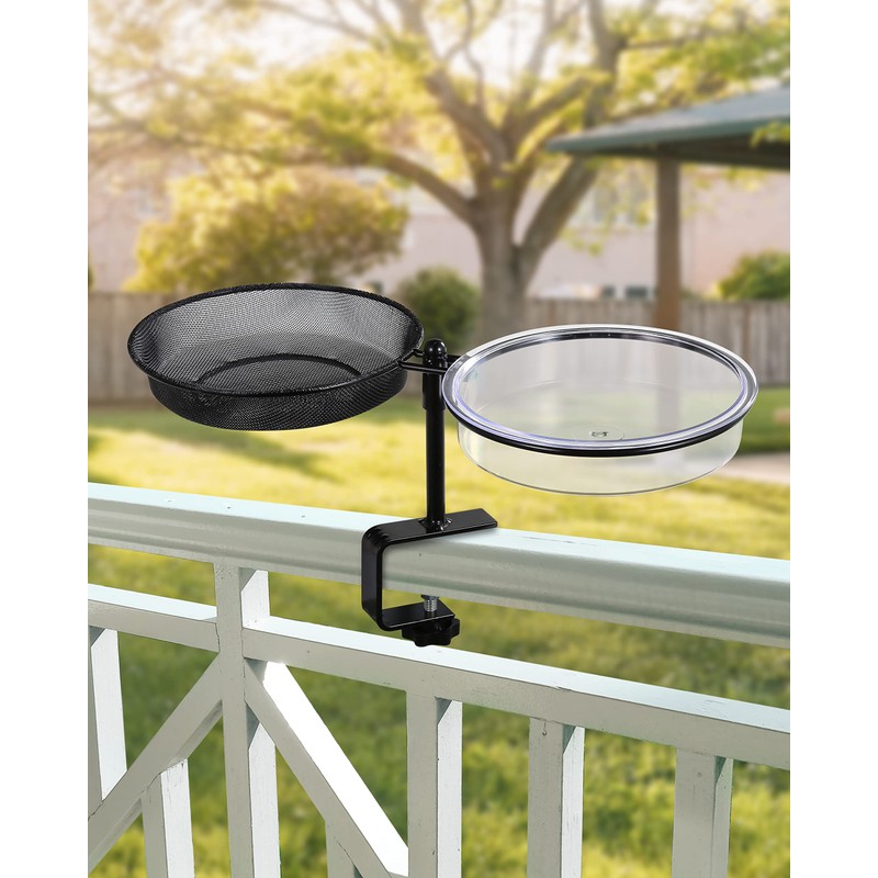iBorn Plastic Bird Bath Bowl for Outside on Ground,Bird Water