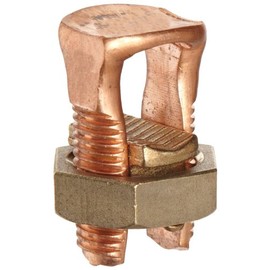 Morris Products 90332 Split Bolt Connector, Used With Copper Conductors, 500 AWG, 500 - 500 Max Run To Max Tap, 500 - 2/0 Min Run To Min Tap, 500 - 2/0 Max Run To Min Tap, 300 - 300 Min Equal Tap and Run, 825inlb Toque