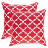 TreeWool, (2 Pack) Cushion Covers Trellis Accent in Cotton Canvas