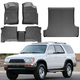 Floor Mats & Trunk Mat Fit for 1996-2002 Toyota 4Runner,All Weather Protection TPE, Anti-Slip Floor Mats & Cargo Liner for 1996-2002 Toyota 4Runner Accessories