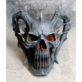 Death Embers Spawn Of Hell Spiked Horns Maleficent Demon Lord Skull Figurine