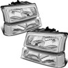 MOSTPLUS Headlight Assembly Compatible with 2003-2006 Chevy Silverado/Avalanche 1500/2500 Front