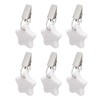 6Pcs Tablecloth Weights Marble Stainless Steel Small Size Waterproof Rustproof