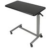 Vaunn Medical Pneumatic Adjustable Overbed Bedside Table with Wheels (Hospital