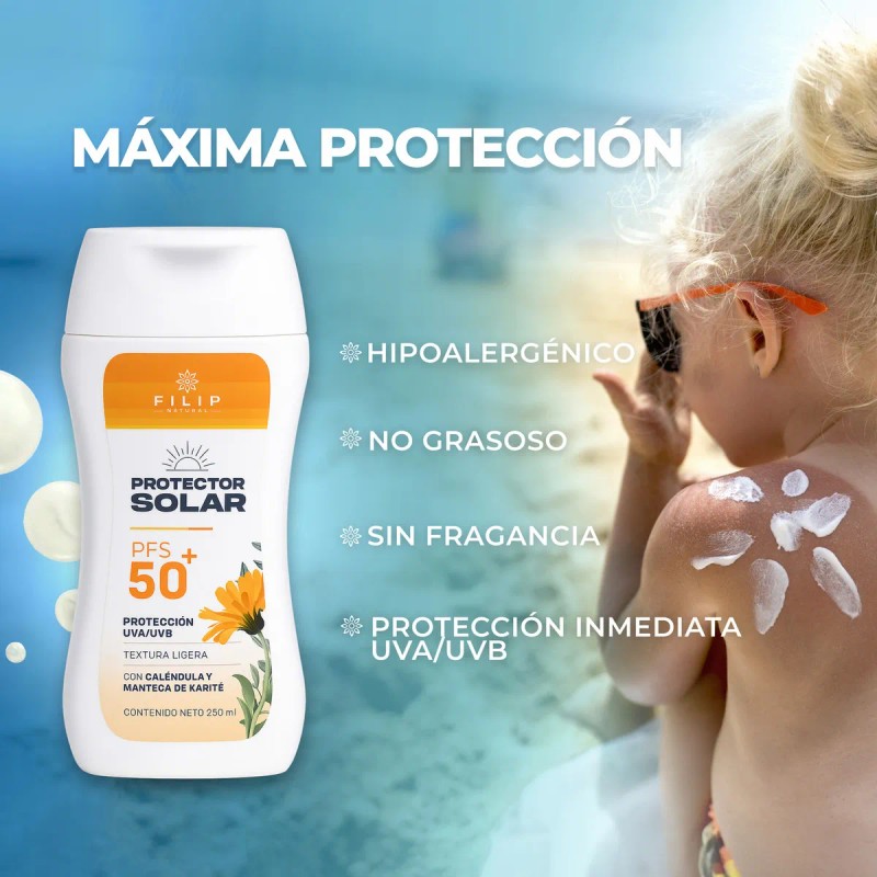 Filip Natural Protector Solar Fps50 Caléndula 250ml