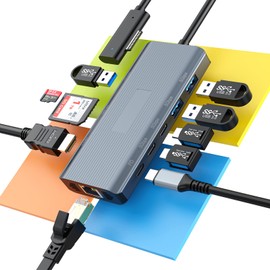 New Surface Docking Station 11-in-1 Surface Dock 2 4K@60HZ HDMI USB C Travel Dock for Surface Pro 12/11/10/9/8/X/7/6/5/4, Laptop 6/5/4/3/2/1,Laptop Go 3/2/1,Book