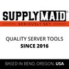 SupplyMaid Waterproof Server Apron - Short Stainproof Waist Apron for