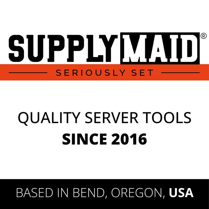 SupplyMaid Waterproof Server Apron - Short Stainproof Waist Apron for