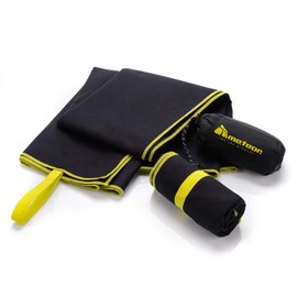 Meteor Quick Dry Gym Towel: Sports Towel, Super Absorbent Microfibre, Lightweight for Sports, Beach, Travel - 4 Sizes S to XL, Odour-Free with Carry Bag