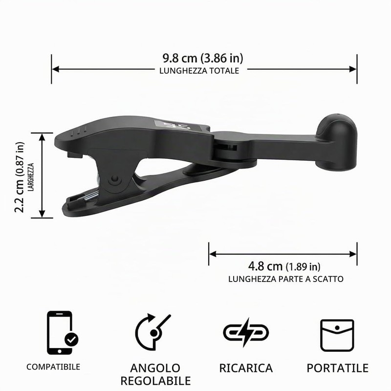 LUDHEP Clicker per Schermo Automatico Dito simulato Portatile Clic Continuo