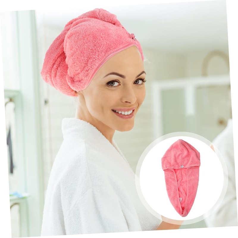 WOONEKY Toalla Microfibra Cabello para Secar Rápido Gorro Absorbente, Material