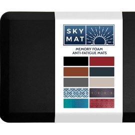 Anti Fatigue Mat, Kitchen Mats for Floor, 3/4" Cushioned Kitchen Rug and Standing Desk Mat & Garage, Non Slip, Waterproof and Stain Resistant