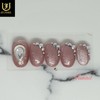 Pink Goblin Gel Homemade Nail Tips - Short Almond /