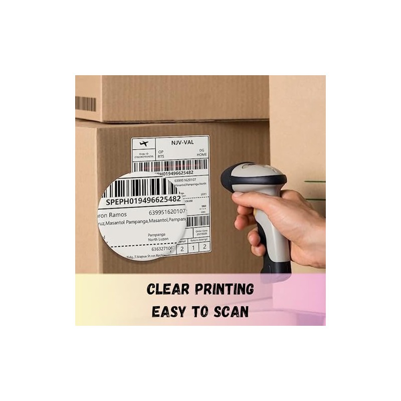 Deco Fluer 1-500 Labels 4 x 6 Inch Ideal for