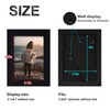 KINLINK 3.5x5 Picture Frames Black, Solid Wood Frames with Plexiglass