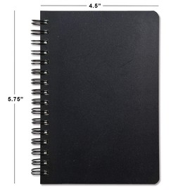 Internet Password Keeper Book, 75 Pages, 4-1/2" x 5-3/4", Spiral-bound with Alphabetical Tabs, Organizer Journal Includes Website Address, Username, & Password Pages