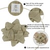 LiBongTa 4.5" Christmas Burlap Bows For Gift Wrapping, Self Adhesive