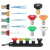 Dual Turbo Nozzle Pressure Washer,Power Washer Tips Set,360°Rotating Turbo Nozzle