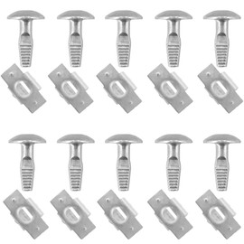 GVSS Set of 10 Under Engine Covers Compatible with Peugeot Citroen 407 Aluminum Alloy Engine Cap Holder Mounting Clips for Citroen 206 207 406 806 807