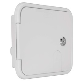 RecPro RV Gravity fed City Water Hook-Up Inlet with Locking Hatch Door for RVs | Made in USA