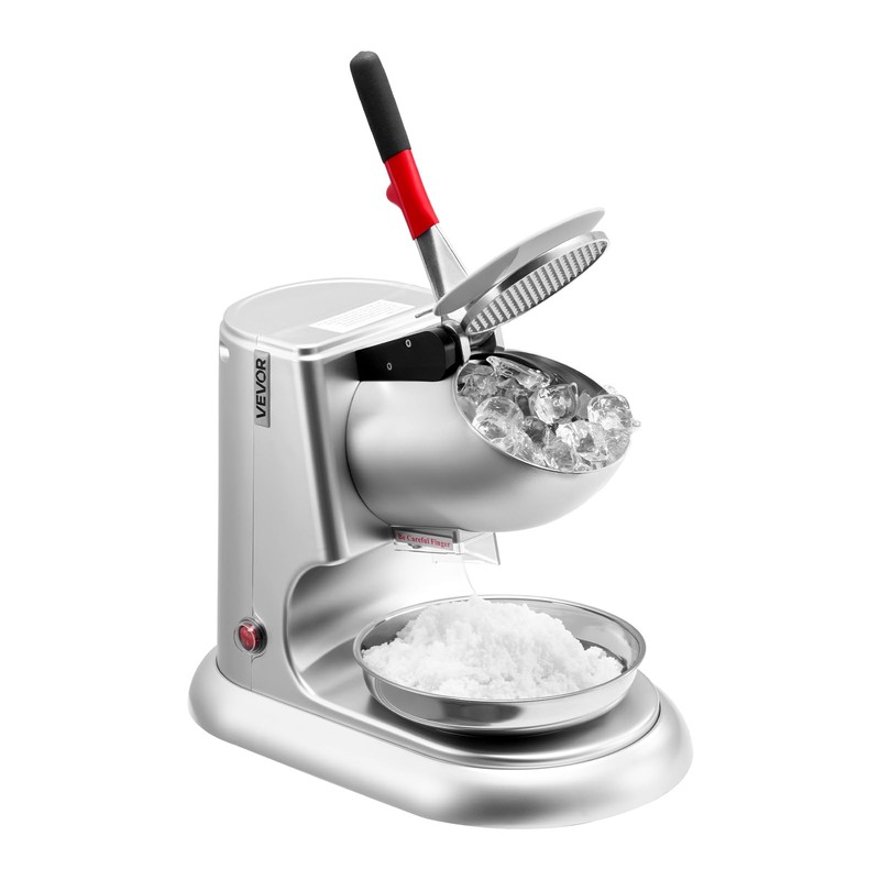 VEVOR Ice Crusher Machine, 220lbs Per Hour Electric 4 Blades