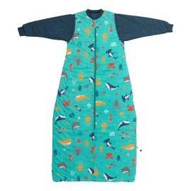 schlummersack Baby Sleeping Bag All Year Round Oeko-Tex Baby Sleeping Bag with Removable Sleeves 2.5 Tog Baby Sleeping Bag All Year Round Sleeping Bag Baby Cotton, Sea creatures