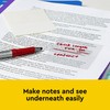 Post-it Transparent Notes, Clear Sticky Notes to Markup Textbooks and