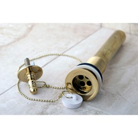 Kingston Brass CC1002 Concord 20 Gauge Pull-Out Lavatory Drain with Stopper, 2-5/16", Polished Brass