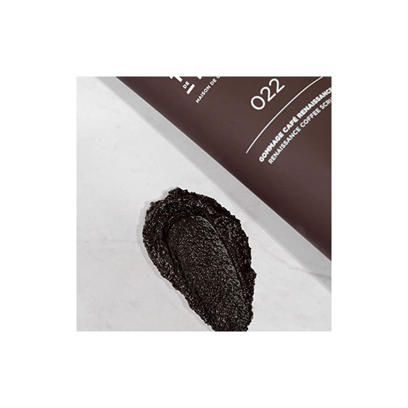 Pasta exfoliante de café Renaissance, con certificación Cosmos Natural, enriquecida