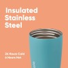Owala SmoothSip Slider Insulated Stainless Steel Coffee Tumbler, Reusable Ice