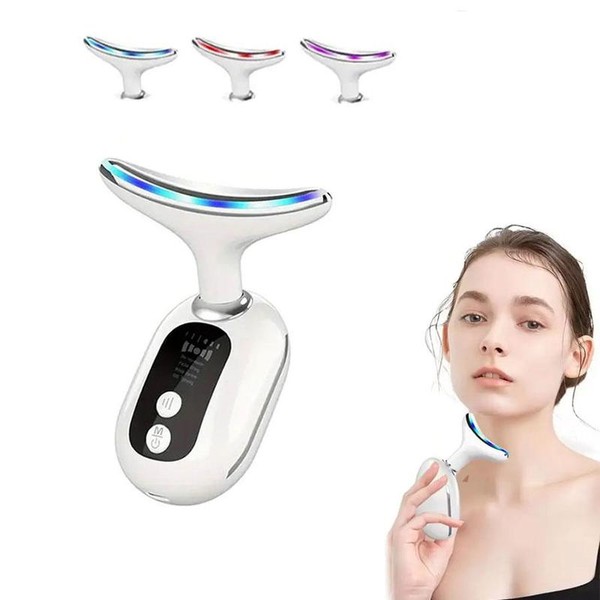 3 Gears Face and Neck Massager, Home Neck Massager Based