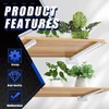 Glarks 4 Pack 10 Inch White Shelf Brackets, Industrial Floating