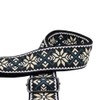 Rayzm Embroidered Guitar Strap, Woven Cotton Strap with Jacquard Pattern