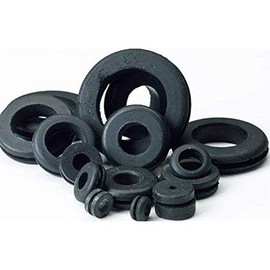 Electriduct Rubber Grommet Seal Gasket O-Ring Bushing - 3/4" x 1/4" x 1 1/4" x 1 5/8" x 7/16" - Pack of 50 Grommets