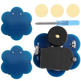 3pcs Prank Cricket Noise Maker, Flower Shaped Hidden Annoying Beeping Device with 16 Sounds for Office Home School Car & Party Gag Gifts (Blue)