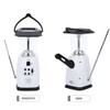 Portable Hand Crank 8 LED Lanterns Flash Light with Radio