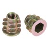Jeffergarden 50pcs Insert Nuts Zinc Alloy Hex Nuts Embedded Nuts