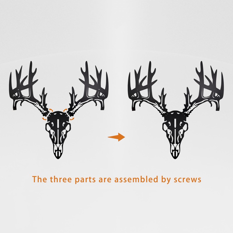 Deer Skull Wall Mount & Bow Rack – Iron Archery