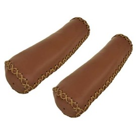Lowrider Grips PVC Leather 1164C Brown. Bike Grips, Bicycle Grips, Grips, Beach Cruiser Grips, Mountain Bike Grips