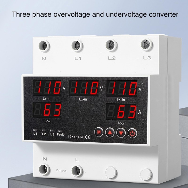 Automatic Transfer Switch, 3P 63A Automatic Switching Between Utility Power,