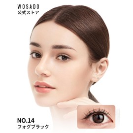 WOSADO Integrated Magnetic False Eyelashes, No.14 Fog Black, Magnetic False Eyelashes, No Glue Required, Fluffy, No Makeup Feel, Reusable, Suitable for Thin Makeup