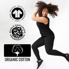 Maggie's Organic Cotton Women's Tank - Comfortable Contoured Fit (as1, Alpha, l, Regular, Regular, Black)