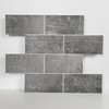 COLAMO Luxury 10 Sheet Thicker Rigid Dark Concrete Gray Peel