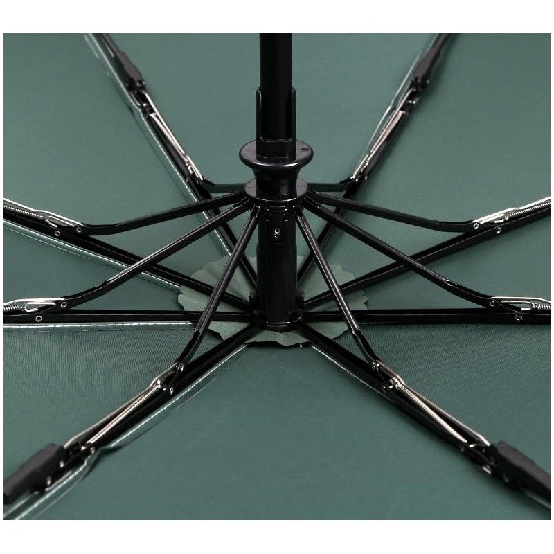 ThreeH Compact Travel Umbrella Automatic Open and Close Silver Coating
