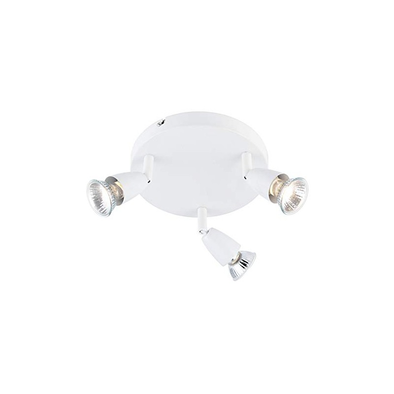Saxby Amalfi 50W 3 Light Round Gloss White Decorative Commercial