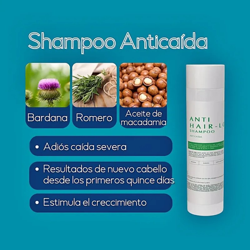 Shampoo Anticaída Tratamiento Para Densidad Capilar Mujer