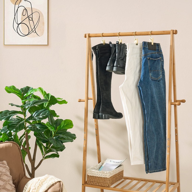 BEWISHOME 50 PCS Boot Hangers for Closet, Laundry Hooks with