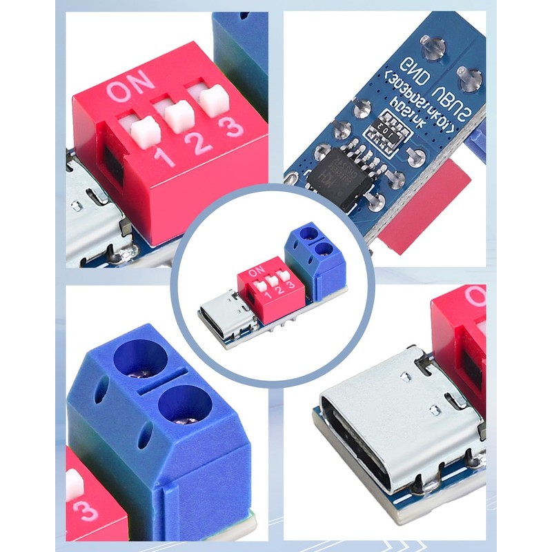 Seloky USB-C PD Trigger Module, PD/QC Fast Charge Decoy Board,